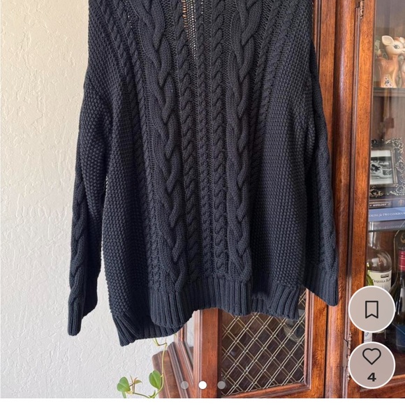 Quince Sweaters - dark blue 100% cotton quince cardigan